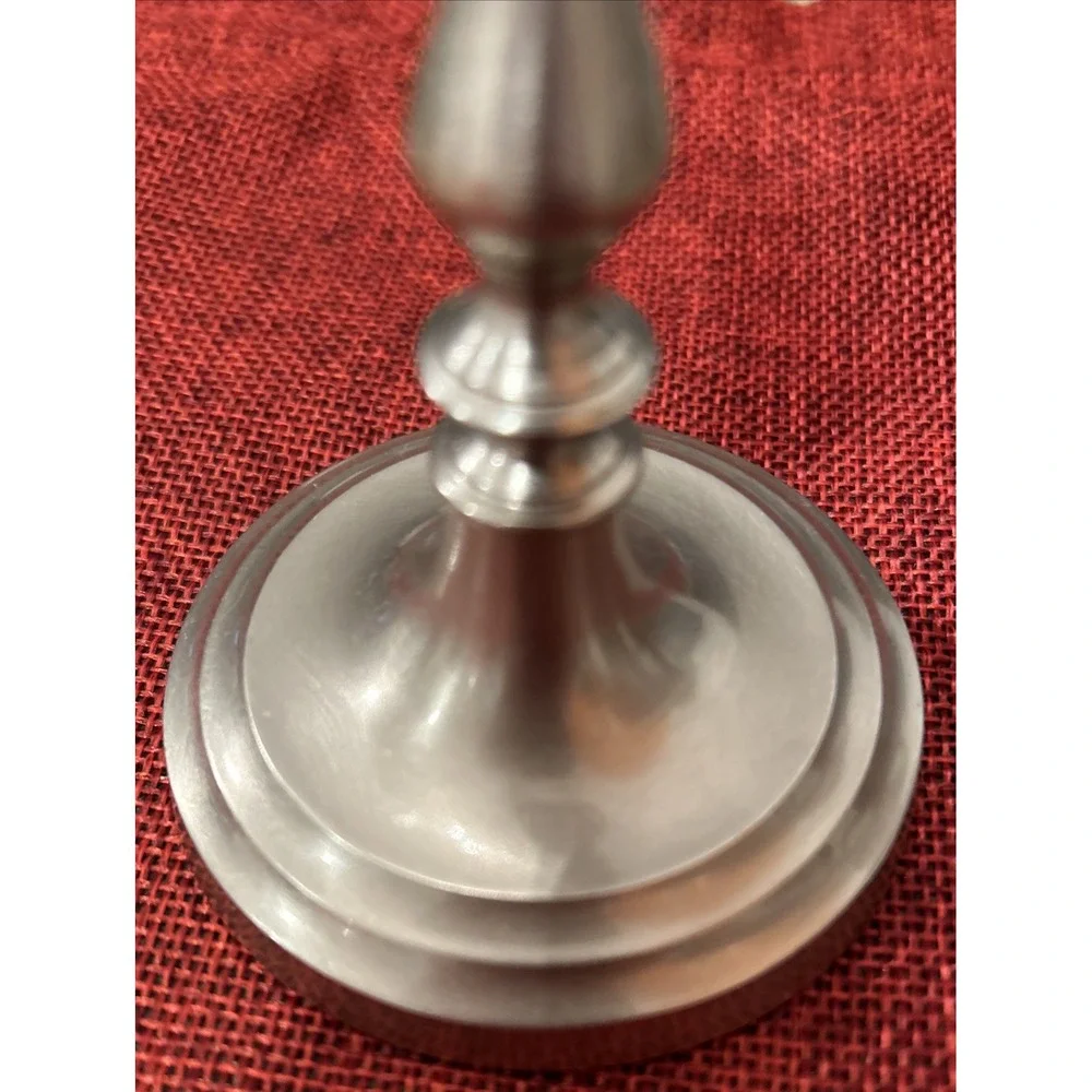 Restoration Hardware Brushed Nickel Candlestick Taper 5